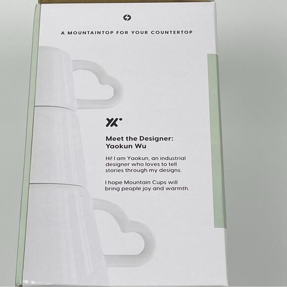 NEW 30 Watt Mountain Cups Stackable Set Tea Coffee Espresso 2 4 8 oz Ivory - Picture 8 of 8